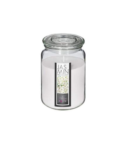 Bougie Parfumée en Verre Couvercle 510g Jasmin