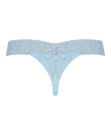 Womens/ladies Mid Rise Thong Celestial Blue Hanky Panky