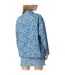 Womens/ladies The Icon Oversized Denim Jacket Turquoise Hugo-3
