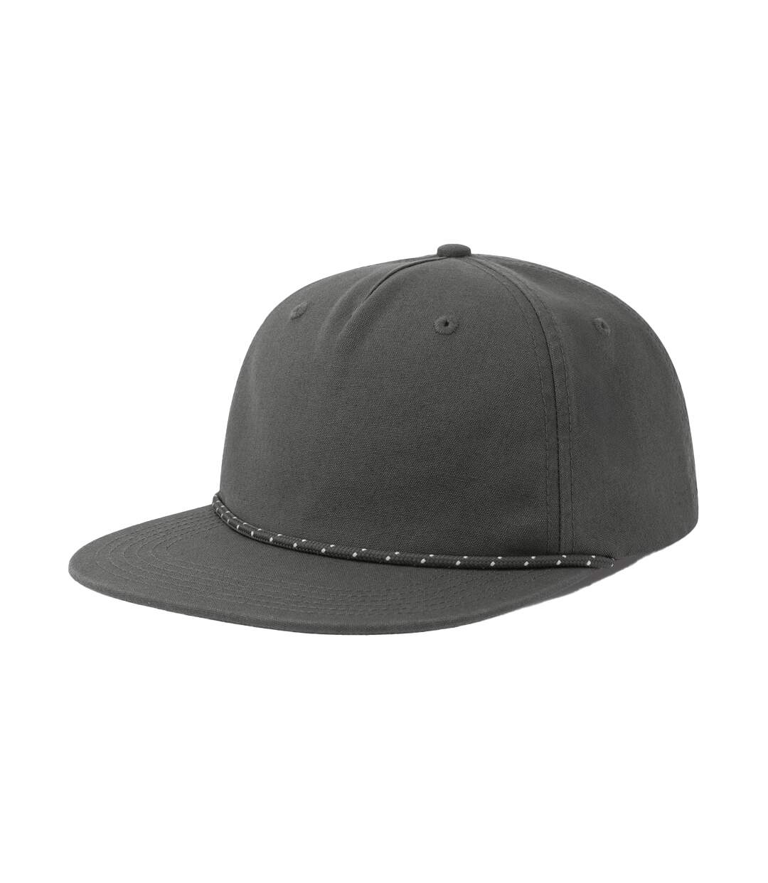 Casquette Motif/style 5 Panneaux Adulte Gris Foncé Atlantis-1