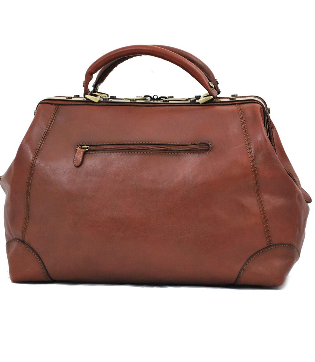 Sac de voyage en cuir KATANA Diligence 44cm - marron-3