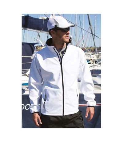 Result Mens Core Printable Softshell Jacket (White/ Black) - UTRW3697