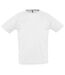 Sporty t-shirt à manches courtes homme blanc SOLS-1