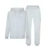 Mens Hooded Long-sleeved Tracksuit Set Light Grey Puma-2