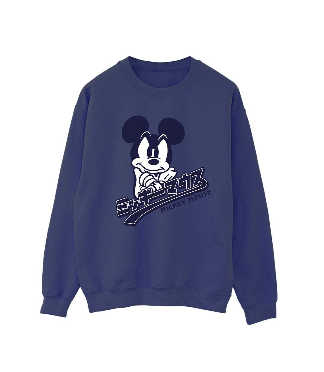 Disney Sweat-shirt japonais Mickey Mouse Femme/Ladies (Bleu marine) - UTBI28598-1