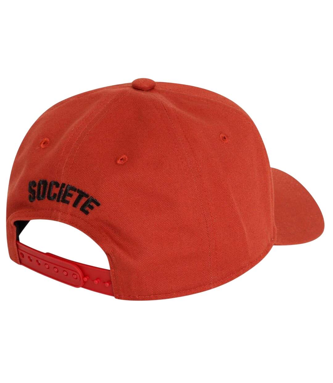 Casquette Ajustable Motif/style Texte Adulte Bordeaux Foncé Societe Noir-2