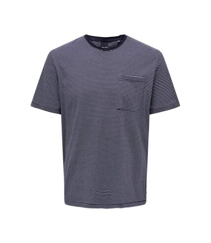 T-shirt Marine Homme Only & Sons Onsbale - L