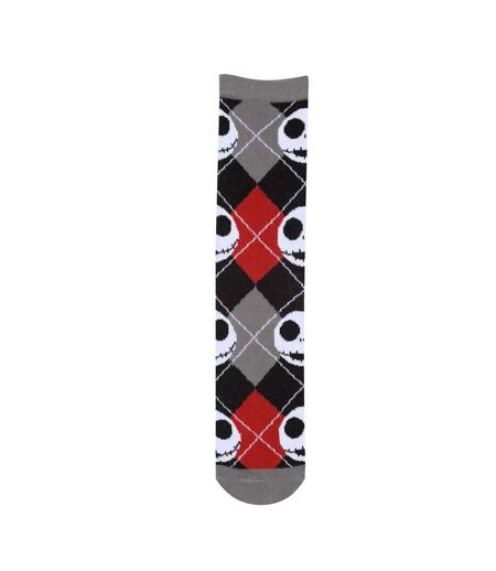 Chaussettes adulte noir / rouge / gris Nightmare Before Christmas
