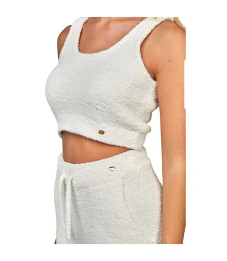 Womens/ladies Lounge Bralette Ecru SikSilk
