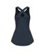 Womens/ladies Sleeveless Vest Top Midnight Navy Slazenger-2