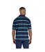 Mens Stripe Rugby Polo Shirt Navy Raging Bull-3