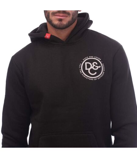 Mens Macksony Graphic Hoodie Black Duck And Cover