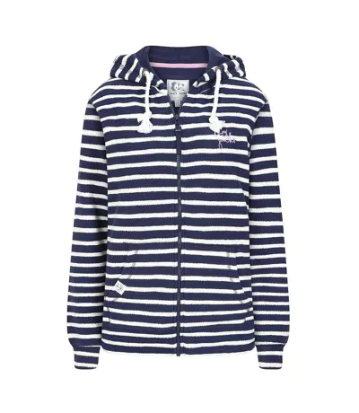 Veste À Capuche Motif/style Rayé Femme Bleu Mer Lazy Jacks