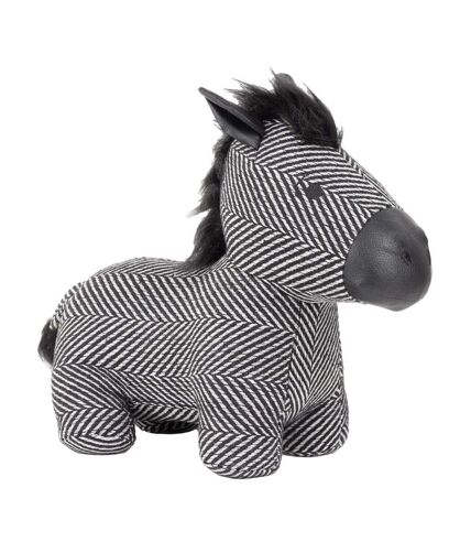 Jacquard zebra doorstop one size black Paoletti