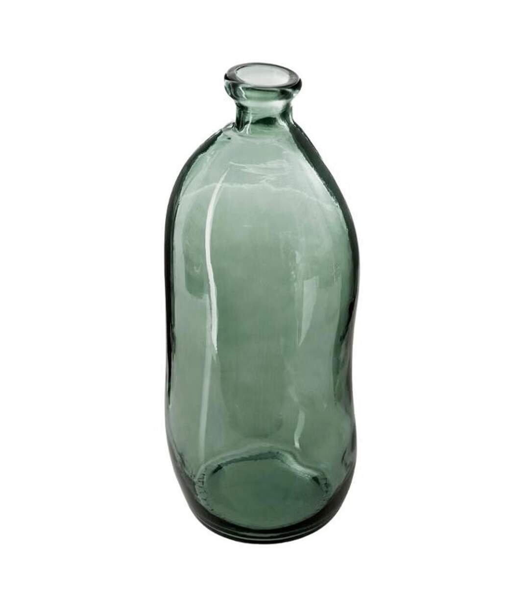 Vase en Verre Recyclé Bouteille 35cm Kaki-1
