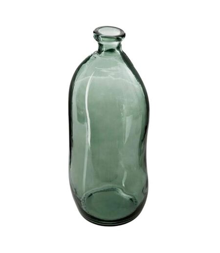 Vase en Verre Recyclé Bouteille 35cm Kaki