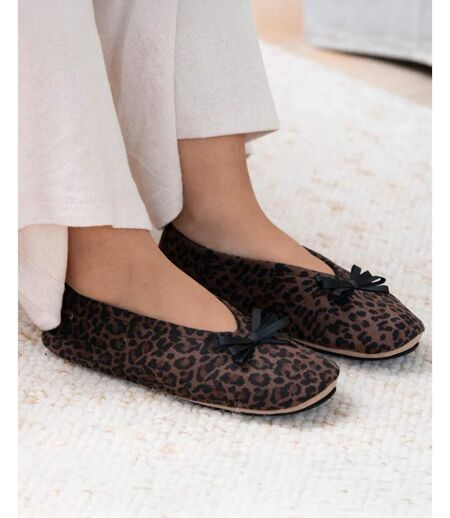 Isotoner Chaussons Ballerines femme semelle intérieure moelleuse et confortable