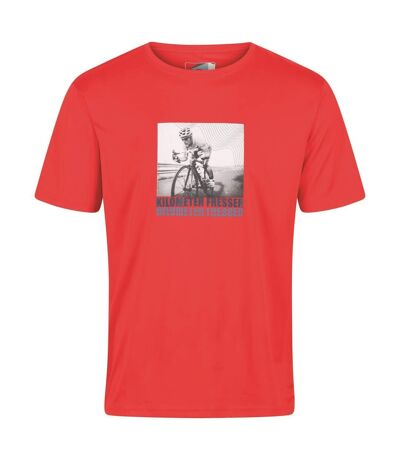 Regatta Mens Fingal Slogan Cycling T-Shirt (Fiery Red) - UTRG6854