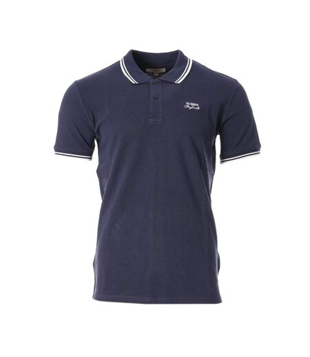 Polo Blanc/Marine Homme Lee Cooper Opan554 - XXL