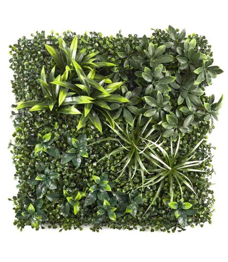 Mur Végétal Artificiel Panache 50x50cm Vert