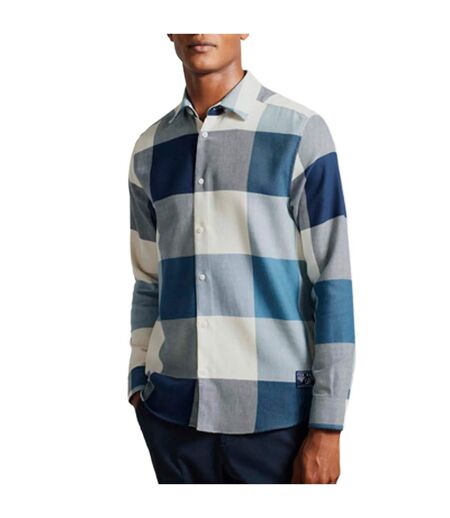 Mens neetly long-sleeved shirt blue Ted Baker