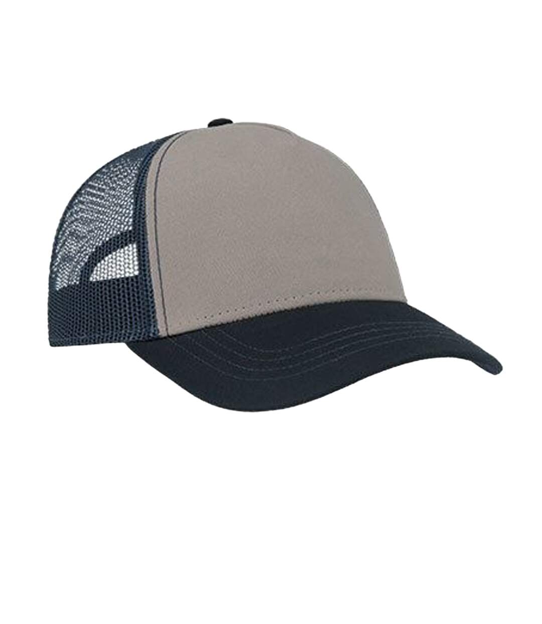 Casquette Trucker Rapper Gris Bleu Marine Atlantis Headwear-1