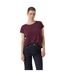 T-shirt Motif/style Uni Ava Femme Bordeaux Vero Moda-4