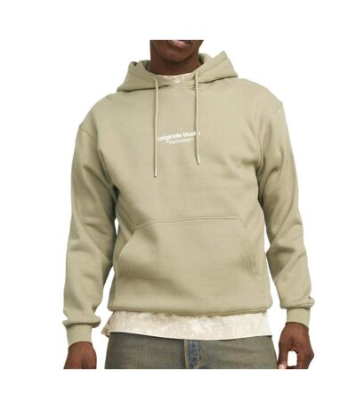 Sweat kaki/blanc homme jack & jones bro - l