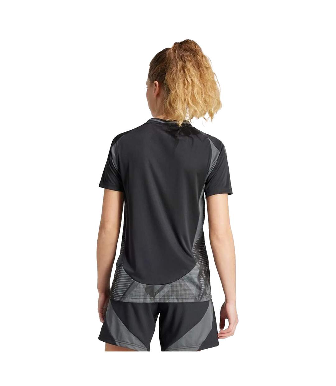 Womens/ladies Tiro 24 Competition Match T-shirt Black Adidas-4