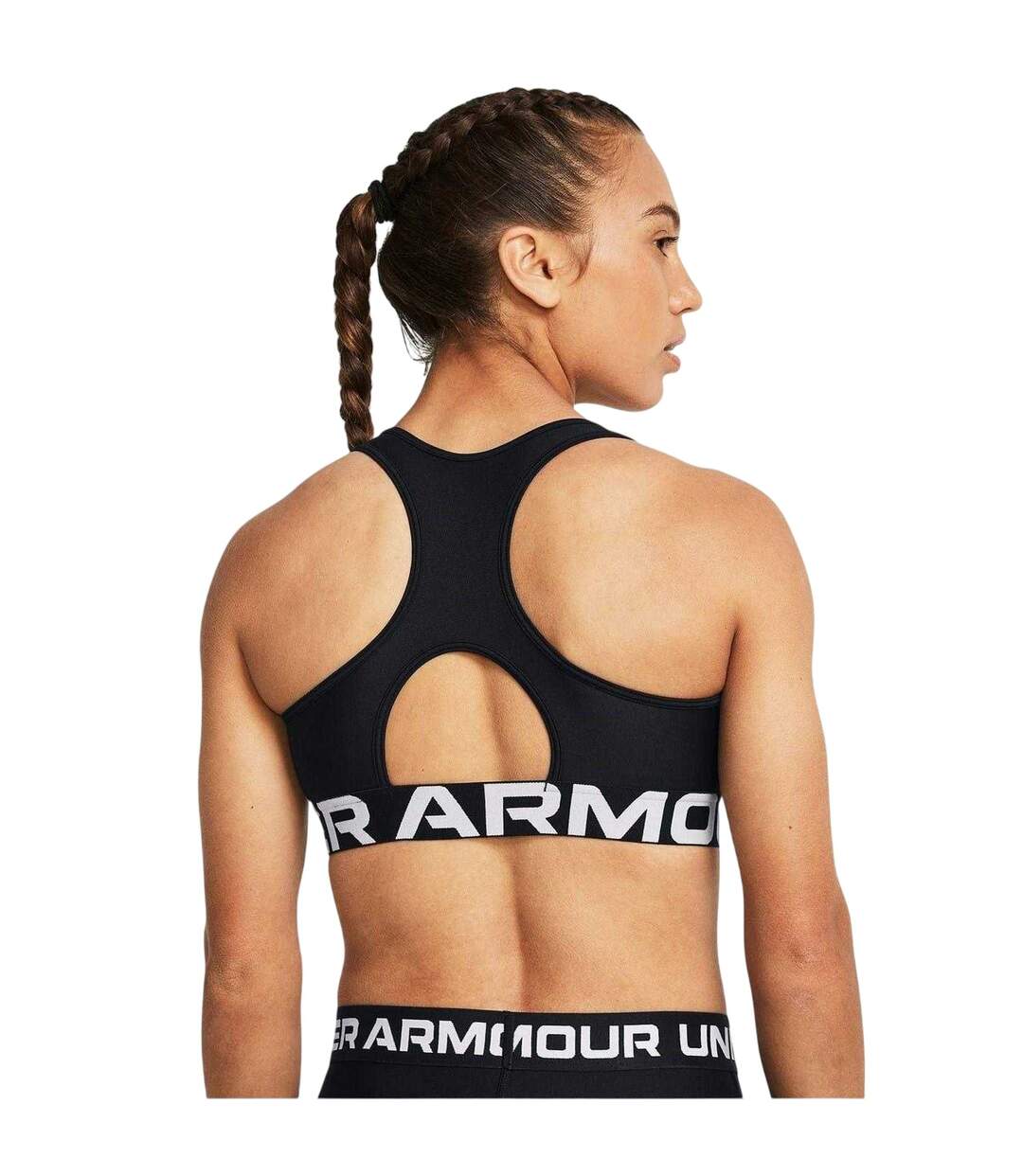Womens/ladies Heatgear Sports Bra Black Under Armour-3