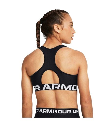 Womens/ladies Heatgear Sports Bra Black Under Armour
