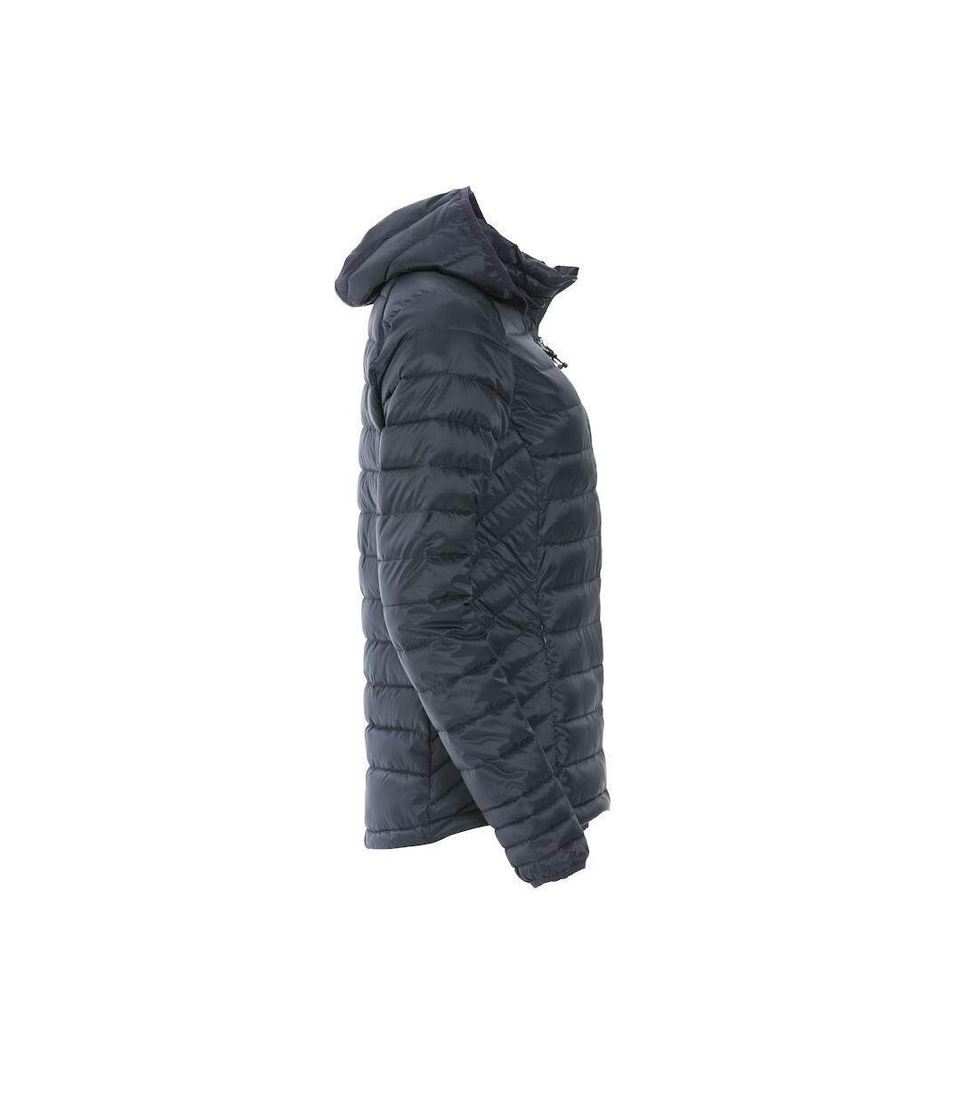 Womens/ladies Hudson Padded Jacket Dark Navy Clique-4