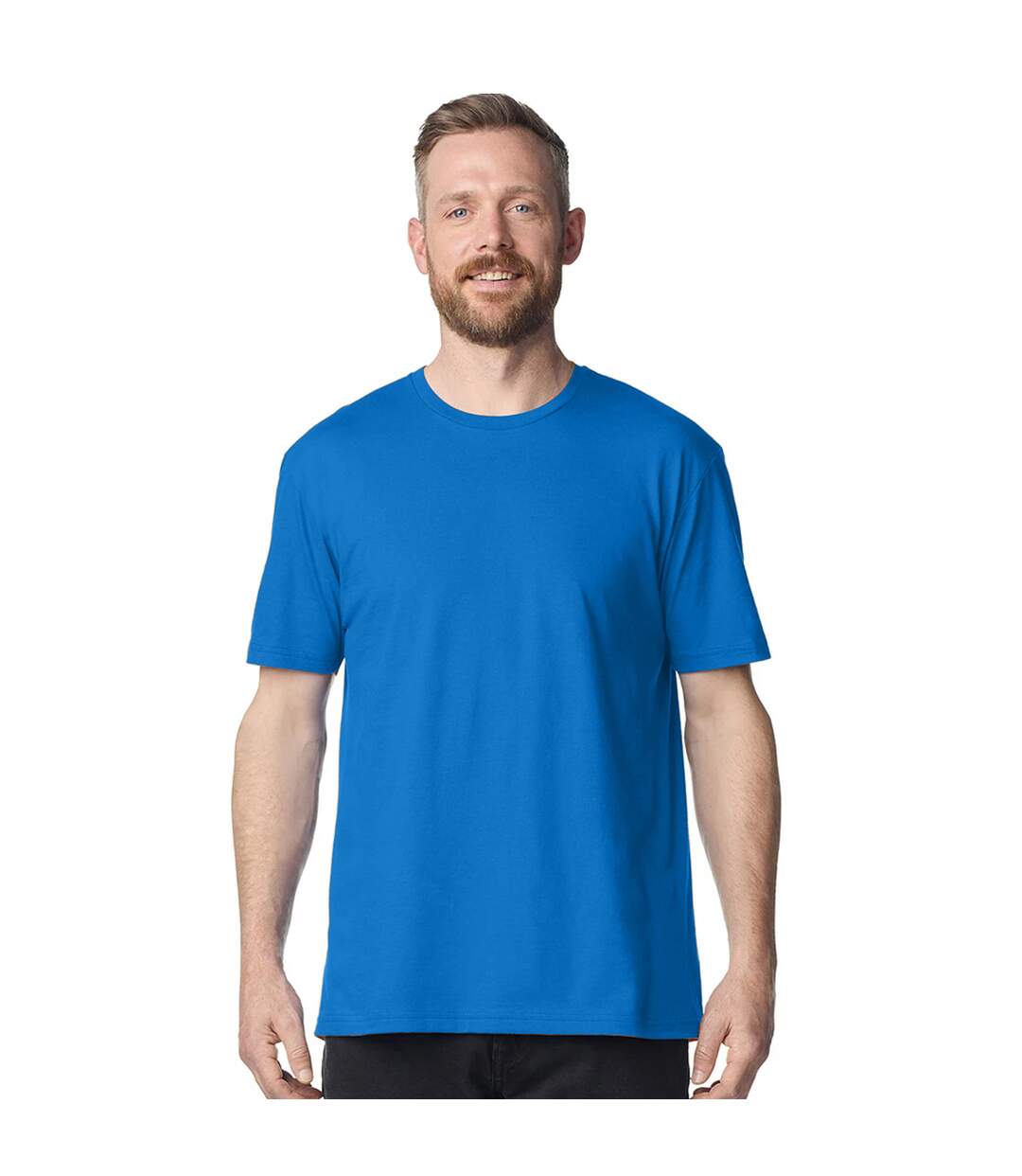 T-shirt Uni Manches Courtes Softstyle Homme Bleu Roi Gildan-4