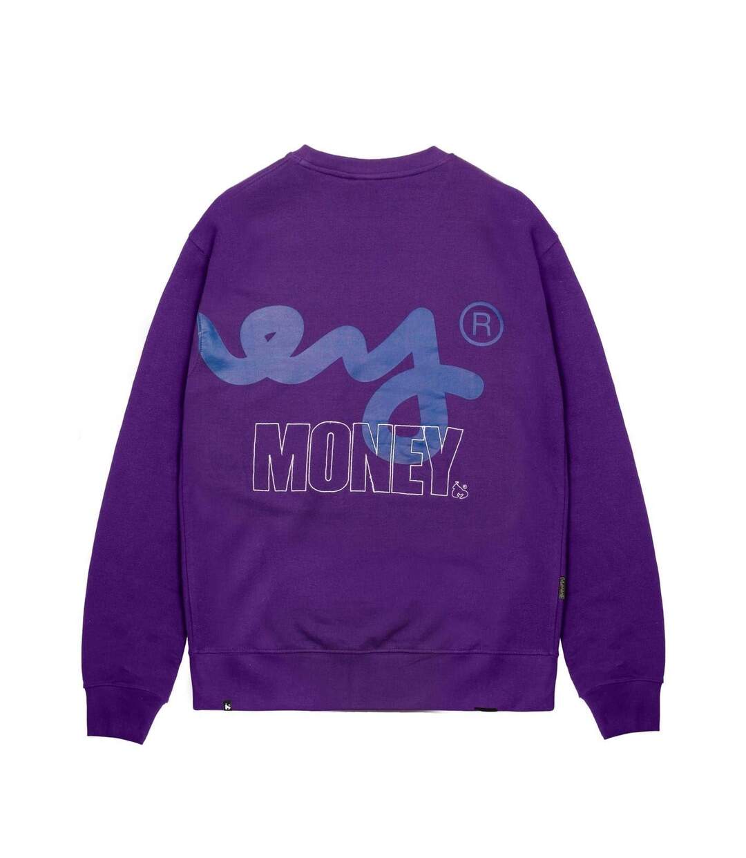 Sweat Motif/style Pochoir Homme Violet Money-2