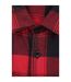 Mens trace flannel long-sleeved shirt red Mountain Warehouse