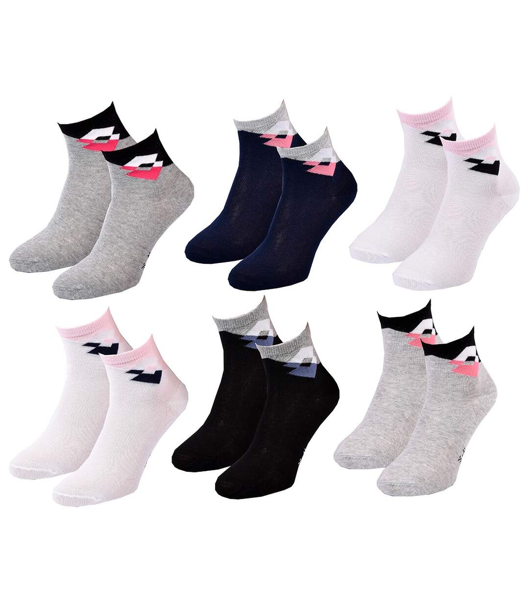 Chaussettes Femme LOTTO Pack de 6 paires QUARTER 2314-2