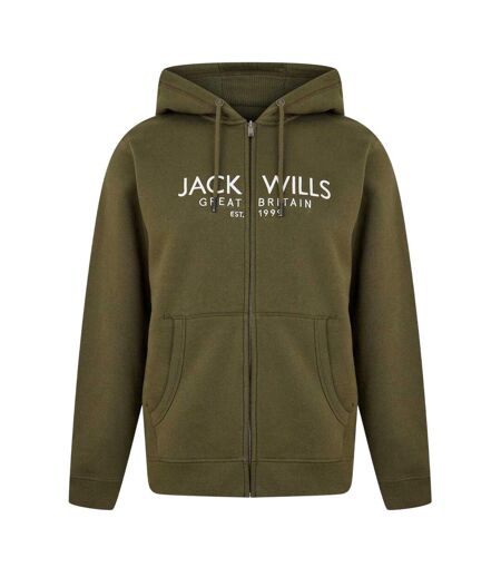 Mens Pinebrook Graphic Full Zip Hoodie Leaf Jack Wills