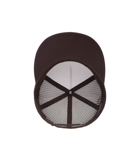 Casquette Trucker Classic Blanc Marron Yupoong