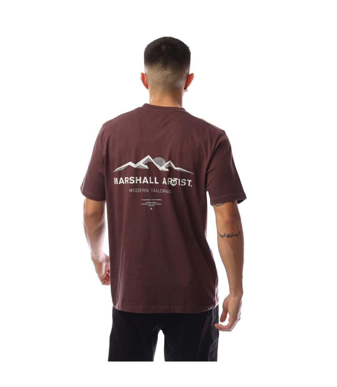 Mens Mountain Logo Regular T-shirt Fig Marshall Artist-3