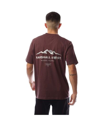 Mens Mountain Logo Regular T-shirt Fig Marshall Artist
