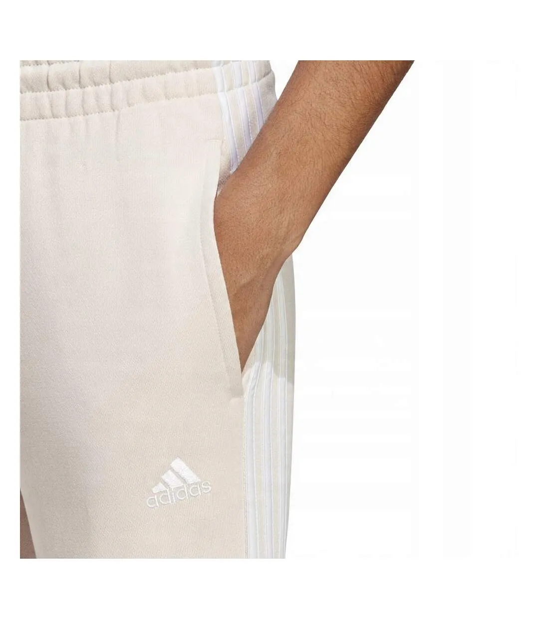 Pantalon De Jogging Style 3 Rayures Femme Beige Adidas-4