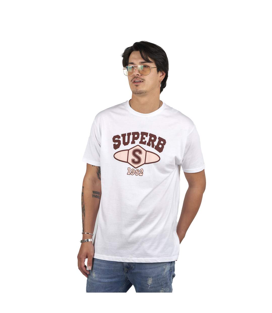 University SPRBCA-2201 men's short sleeve round neck T-shirt