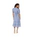 Robe mi-longue femme bleu Dorothy Perkins