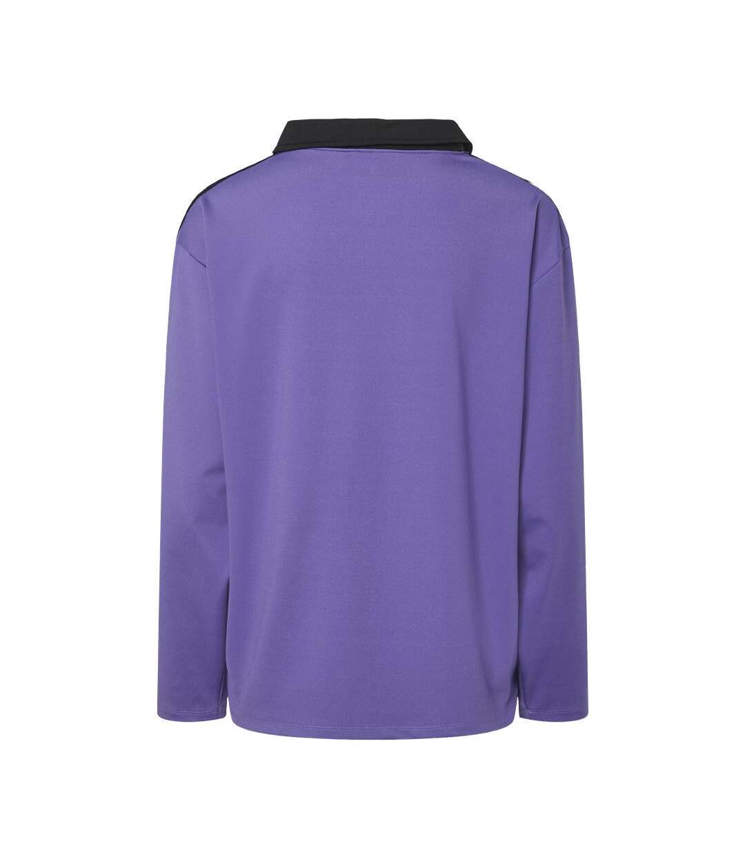 Polo violet/noir femme pieces feng-2