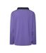 Polo violet/noir femme pieces feng-2