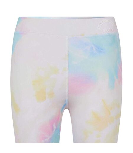 Womens/ladies C Ellide Leggings White Multicoloured Boss