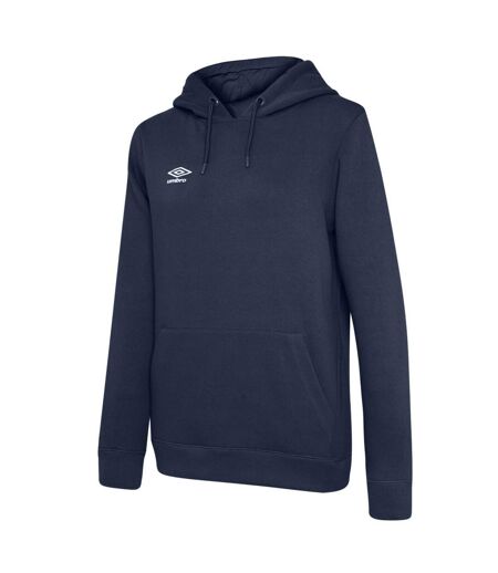 Womens/ladies Club Leisure Hoodie Navy White Umbro