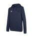 Womens/ladies Club Leisure Hoodie Navy White Umbro-2