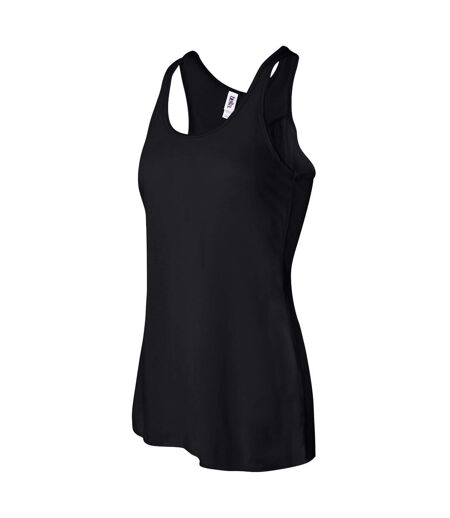 Bella Flowy Débardeur Dos Nageur Femme Noir Bella + Canvas