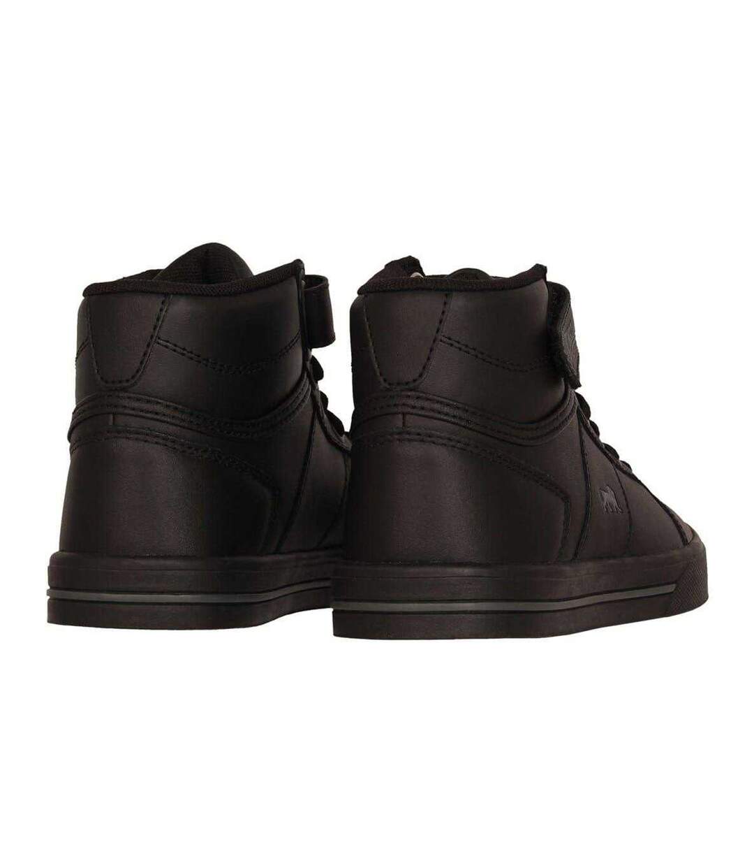 Childrens/kids Canons Trainers Black Charcoal Lonsdale-2
